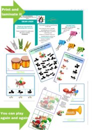 Ants Go Marching Nursery rhyme Piosenka dziecięca UTRWALENIE NAZW INSTRUMENTÓW MUZYCZNYCH