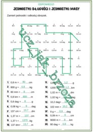 Jednostki długości i jednostki masy, kodowanie, klasa 6