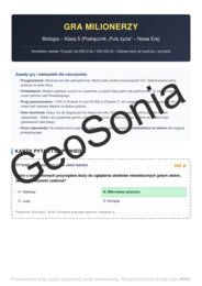 Milionerzy biologia klasa 5