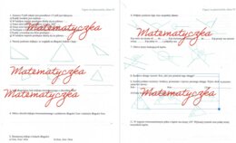 Figury na płaszczyźnie - karta pracy, sprawdzian, kl. 6