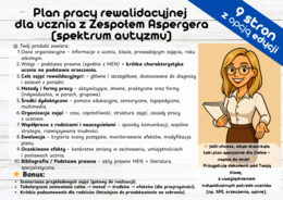 Plan pracy rewalidacyjnej dla ucznia z Zespołem Aspergera (spektrum autyzmu)