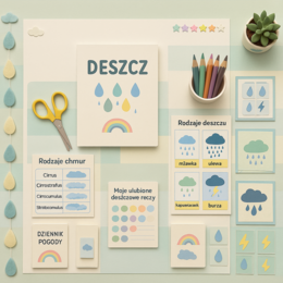 Lapbook „Wszystko o deszczu”