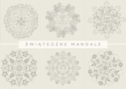 Świąteczne mandale - 20 uroczych kolorowanek