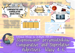 Gotowa, kompletna lekcja o stopniowaniu przymiotników – Comparative & Superlative Adjectives dla klas 4-6 lub 7-8 jako powtórka do Egzaminu ósmoklasisty. Zadania na mówienie.