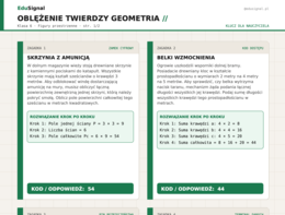 Escape room MATEMATYKA: Oblężenie Twierdzy | Figury przestrzenne klasa 6 | Koniec roku
