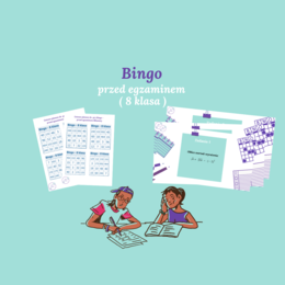 Bingo - zadania przed egzaminem ( 8 klasa )