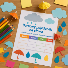Deszczowe dni – zabawy i nauka