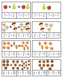 Dodawanie i odejmowanie w zakresie 10 na konkretach