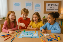 Gra planszowa „W deszczowym mieście”