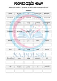 Powtórka z części mowy
