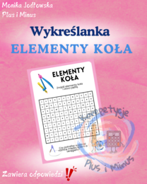 Wykreślanka elementy koła