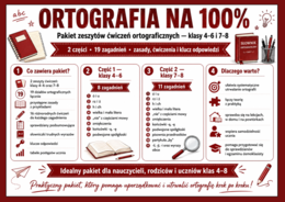 ✍️ ORTOGRAFIA NA 100% – pakiet ćwiczeń dla klas 4–8