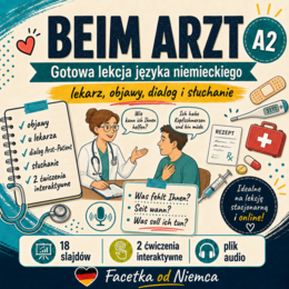 Beim Arzt bez stresu – lekarz, objawy i dialog po niemiecku | A2