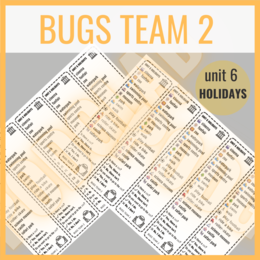 Bugs Team 2 unit 6 HOLIDAYS- zakładki do książki