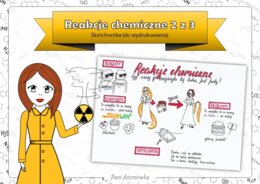 Klasa 7 Chemia - Reakcje chemiczne cz.2. Księżniczka Chemia. Sketchnotka. Bajkowa chemia.