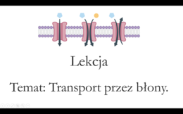 Liceum klasa 1 ( zakres rozszerzony) - Transport przez błony - Prezentacja