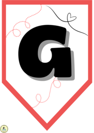 GIRLANDA - cały alfabet, cyfry, znaki specjalne