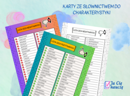 Charakterystyka - słownictwo