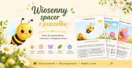 Wiosenny spacer z pszczółką