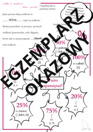 Ułamki i procenty - notatka do uzupełnienia