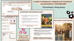 Edukacja zdrowotna | Uczeń w świecie cyfrowych wyzwań Prezentacja i karty pracy| Zestaw dla 6-8 klasy oraz szkół średnich