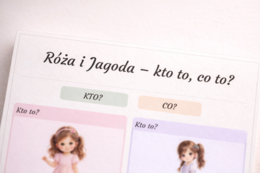 Karta obrazkowa: Róża i Jagoda – kto to, co to?