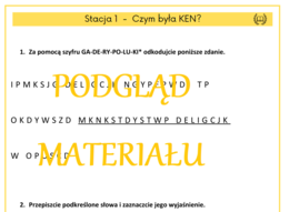 Komisja Edukacji Narodowej - stacje zadaniowe