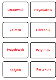 Pojęcia - fiszki z języka polskiego