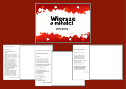 WALENTYNKI – WIERSZE o miłości - Dzień Kobiet - karty pracy – karta pracy – biblioteka – świetlica