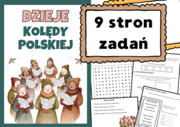 Dzieje kolędy polskiej - karty pracy, klasy 5-8, Boże Narodzenie, zadania