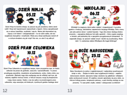 Gazetka na drzwi klasowe – święta nietypowe grudzień