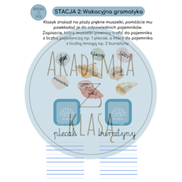 5 STACJI ZADANIOWYCH dla kl.1 – WAKACYJNA PRZYGODA Z KLASYKIEM