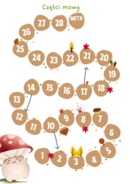 Części mowy - gra planszowa