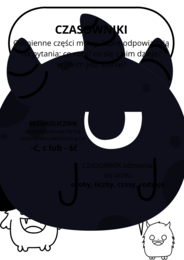 Czasownik - wesoła wklejka do zeszytu