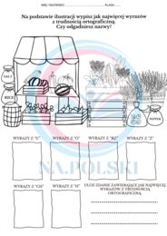 Ćwiczenie ortograficzne - nazwy warzyw