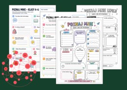 💜 POZNAJ MNIE – karty integracyjne dla klas 4–6