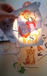 Zabawa latarkowa UKRYTE LITERKI