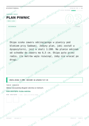 Powtórka przed E8 matematyka— stacje matematyczne, klasa 8, początek roku  (materiał klas 4–7 + klucz)