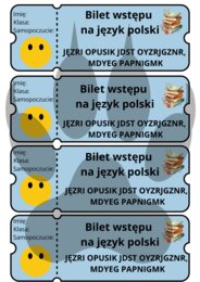 Bilet wstępu na język polski