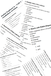 Junior Explorer 6 – Unit 1 – vocabulary revision