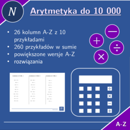 Arytmetyka do 10 000 | matematyka | 26 kolumn