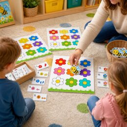 Pszczółka szuka kwiatka - gra dywanowa