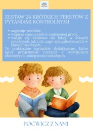 Czytanie, rozumienie tekstu, zestaw 24 historii z pytaniami kontrolnymi