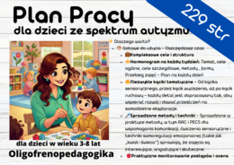 Plan Pracy Oligofrenopedagogicznej dla Dzieci w Wieku 3-8 Lat ze Spektrum Autyzmu!