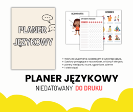 PLANER JĘZYKOWY, NAUKA JĘZYKA, MATURA, EGZAMIN ÓSMOKLASISTY, ORGANIZACJA CZASU