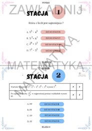 Stacje zadaniowe – potęgi