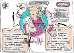 Mechanizmy ewolucji. Klasa 8, wklejka do zeszytu.