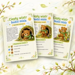 Ciepły wiatr budzi misia - opowieść ruchowa