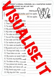 ZAIMKI OSOBOWE sketchnotki + karty pracy