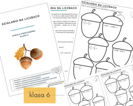 Działania na ułamkach (klasa 6 i 7)